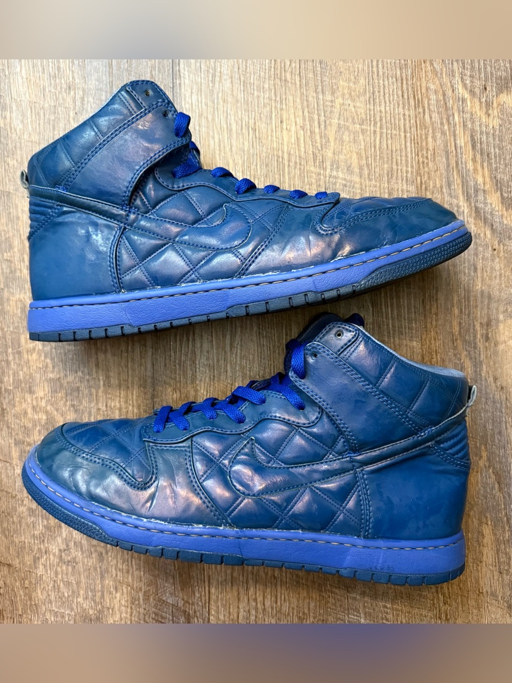 Nike Dunk Supreme High Quilted Royal Blue Olympics 2008 Men’s Size 12 Sneakers